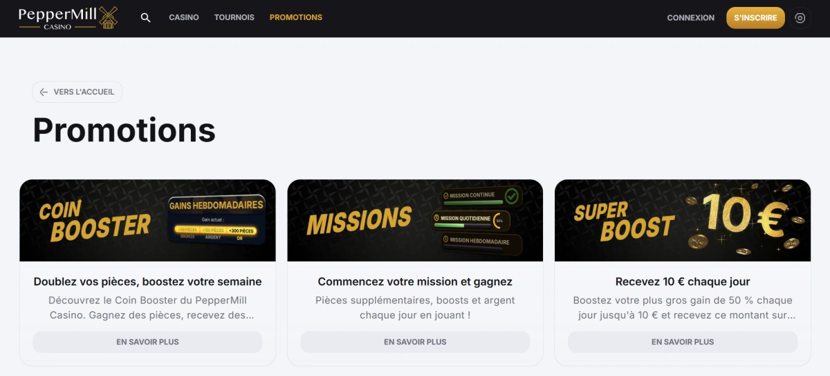 peppermill bonus casino